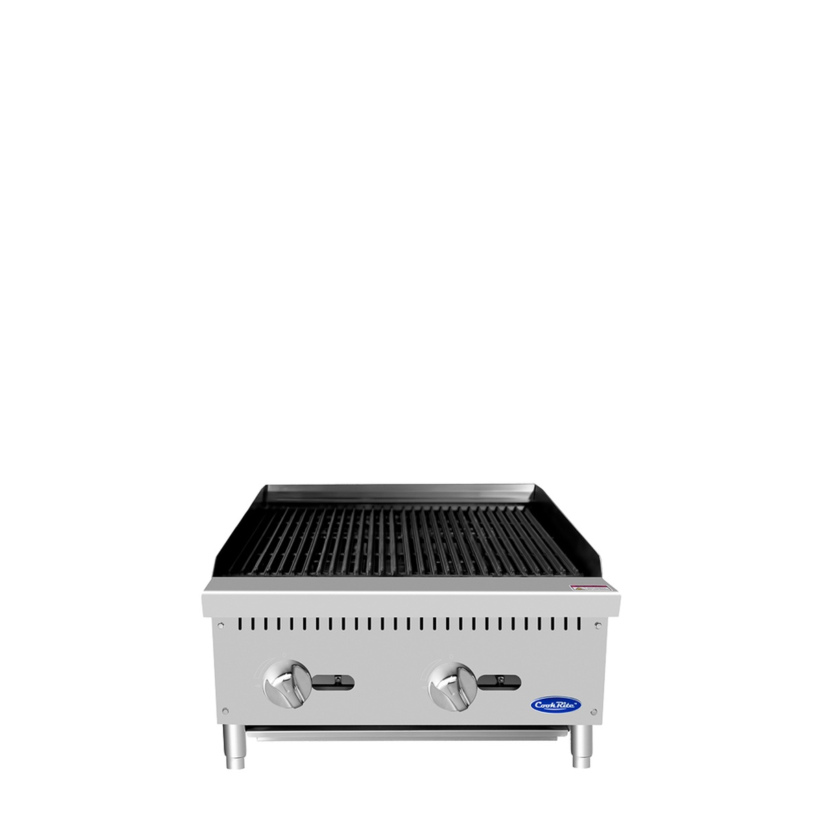 Atosa CookRite ATCB-24 24 inch countertop gas charbroiler front view