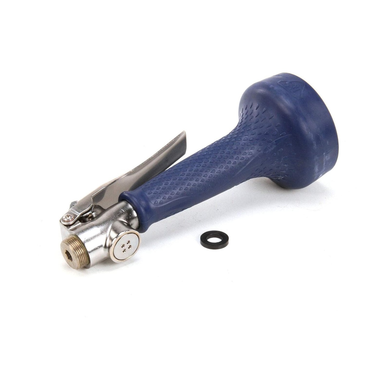 T&S Brass B-0108-C JeTSpray Low-Flow Spray Valve with blue insulated handle and stainless steel trigger