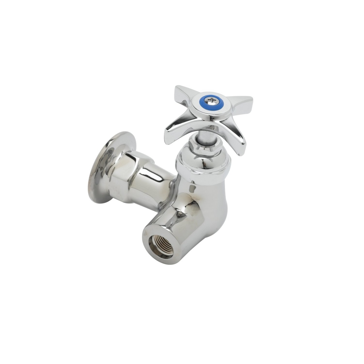 T&S Brass B-0310-LN Single Pantry Faucet Base with Four-Arm Handle