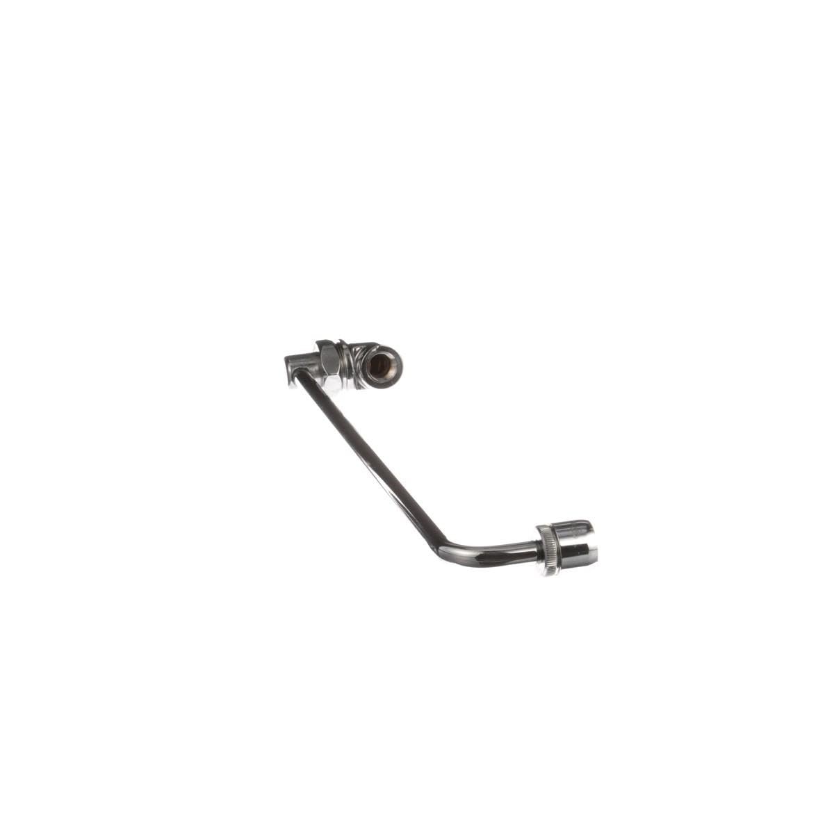 Bottom view of the faucet nozzle and aerator