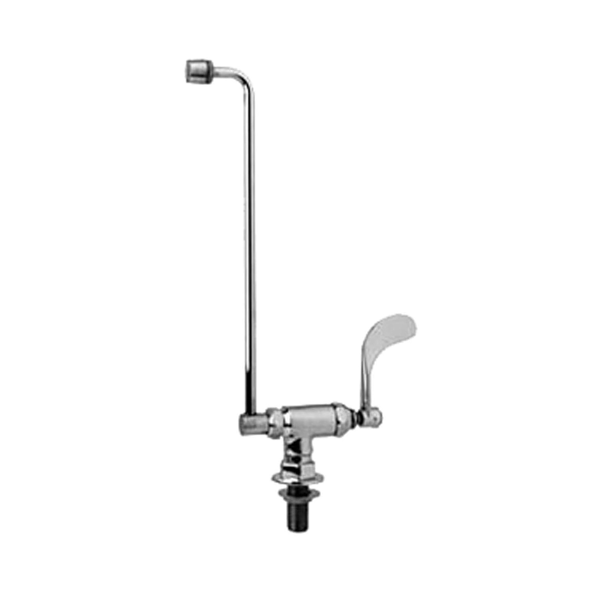 T&S Brass B-0578-01 Wall Mount Range Faucet with 13-1/8 inch Swing Nozzle and Wrist Handle