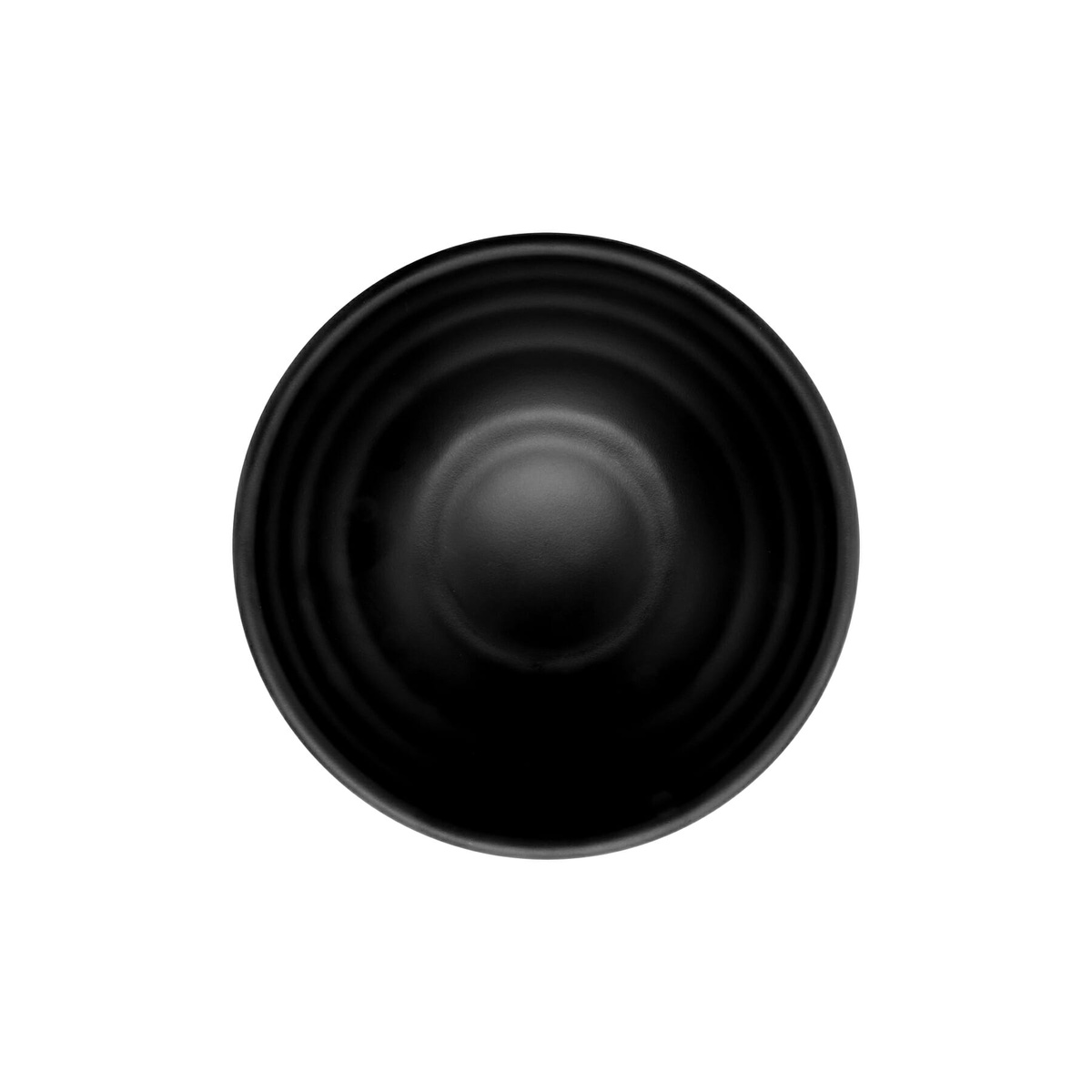 GET Enterprises B-247-BK Nara bowl, overhead top-down view showing concentric circle pattern interior