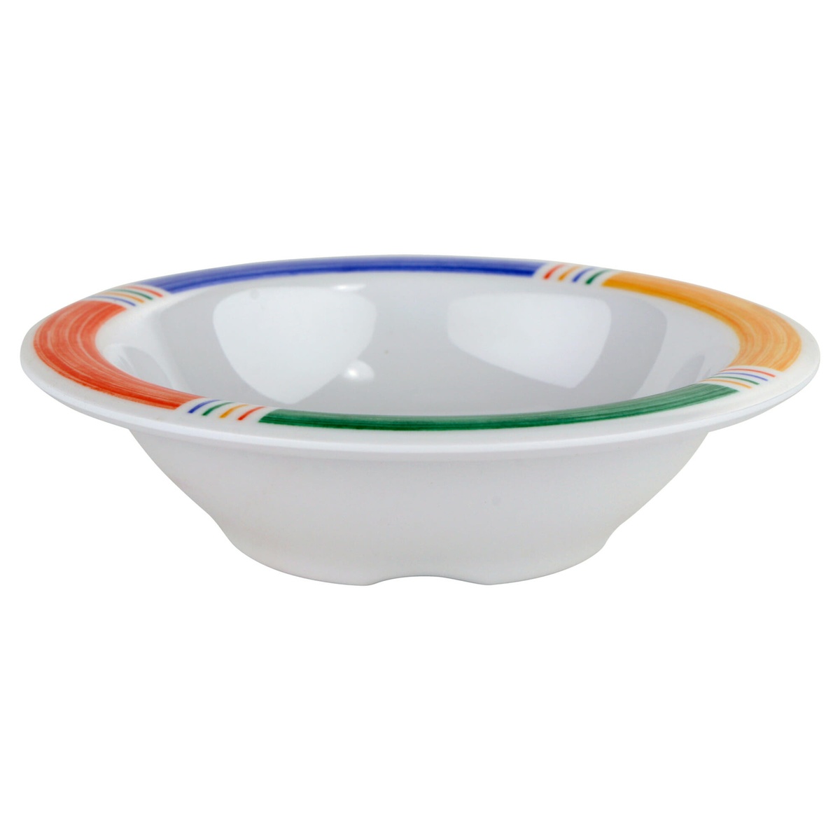 GET B-454 melamine bowl side profile view showing depth and wide decorative rim