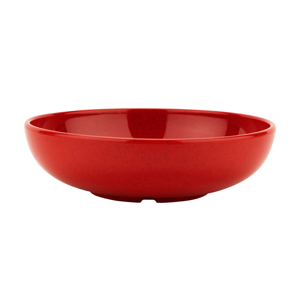 G.E.T. B-49-RSP Red Sensation melamine bowl, side profile view showing smooth exterior and footed base