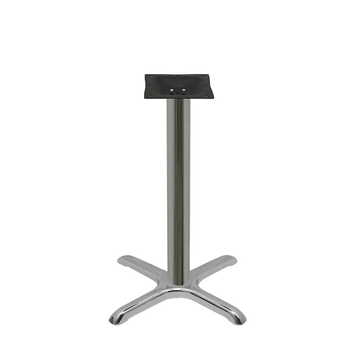 Oak Street B22CHR-STD chrome cross table base with 22x22 inch spread and 3-inch column