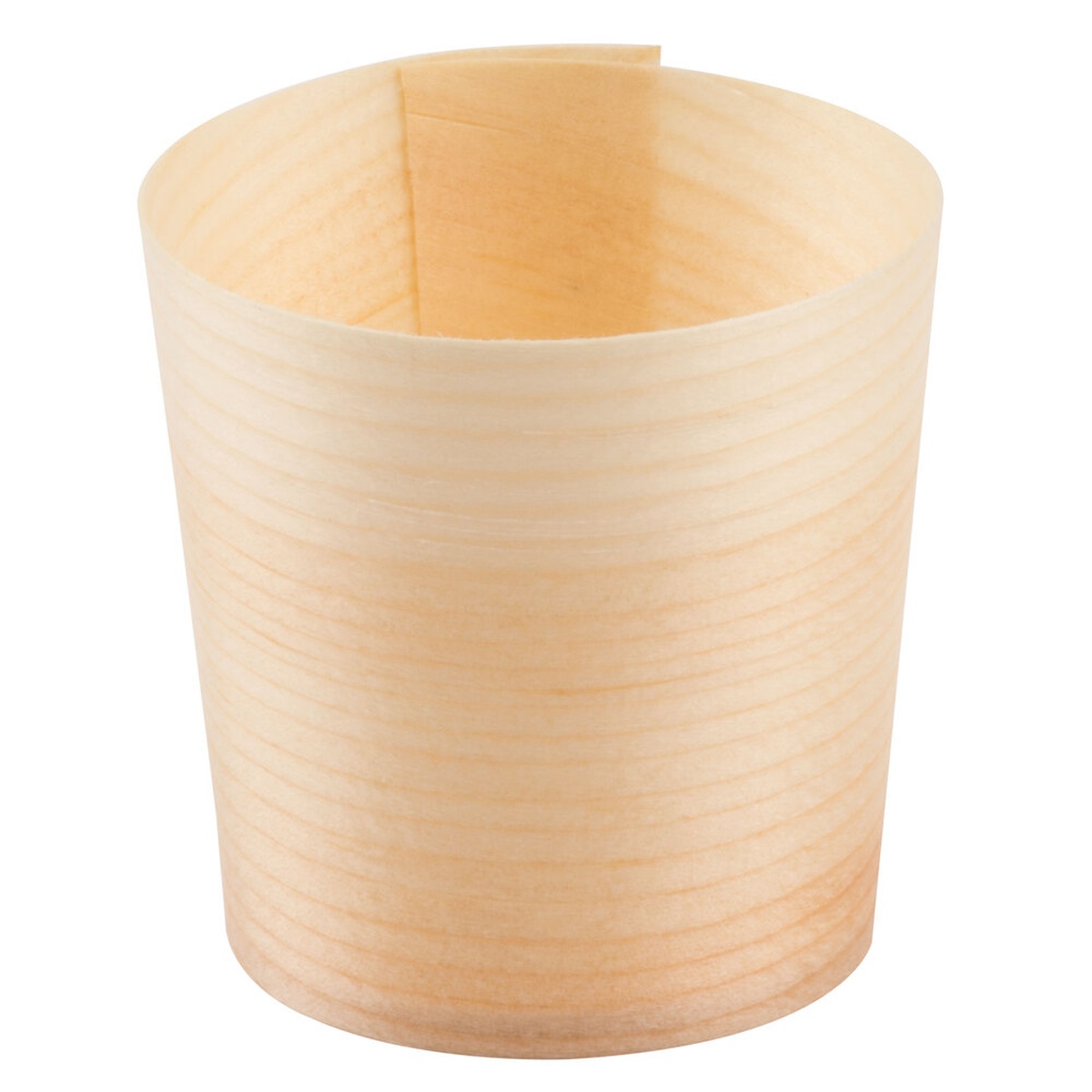 TableCraft BAMDCP2 2 oz. mini disposable wooden serving cup shown on white background