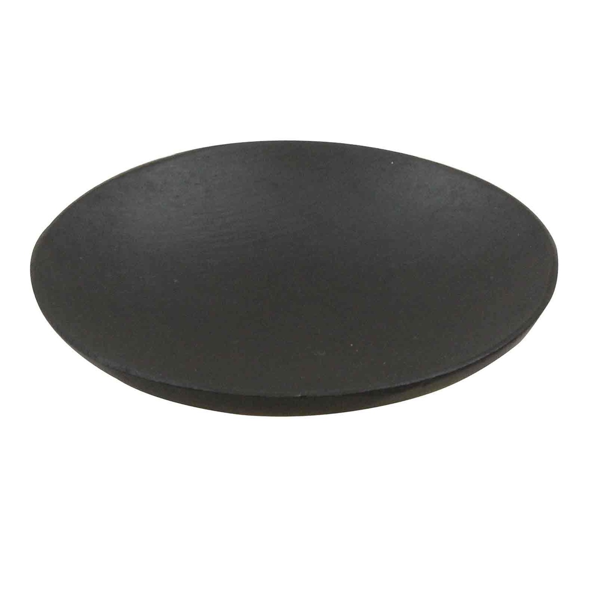 TableCraft 2.5 inch Round Black Bamboo Disposable Dish