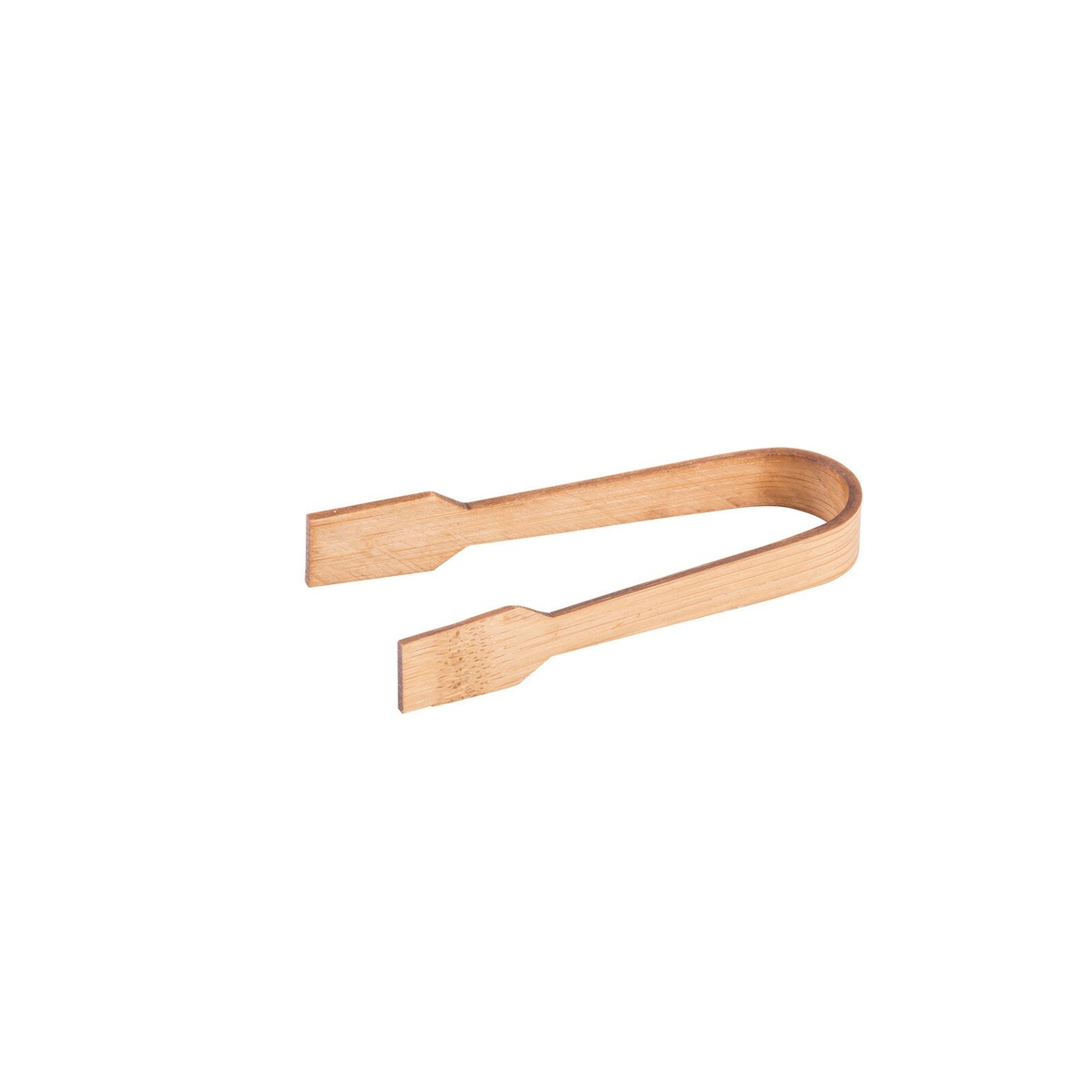 Single 3.5 inch bamboo paddle tong showing the natural wood grain and paddle shape