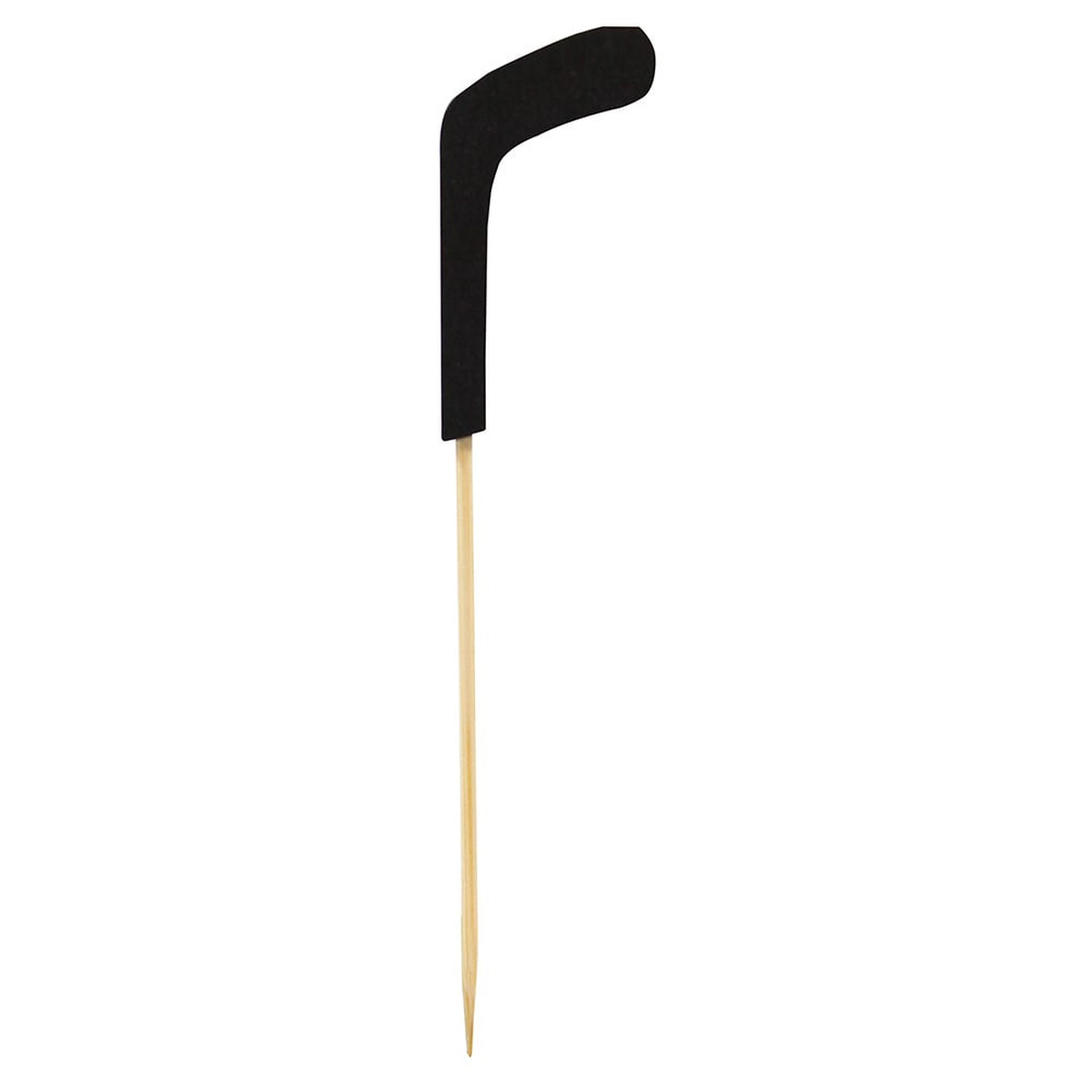 TableCraft BAMSP745 4.5-inch bamboo hockey stick sport pick on white background