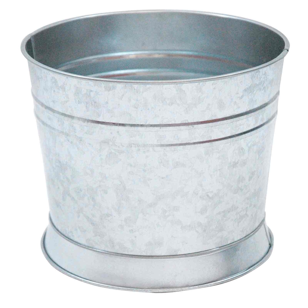 Tablecraft BDGTUB galvanized steel beverage tub shown upright on white background