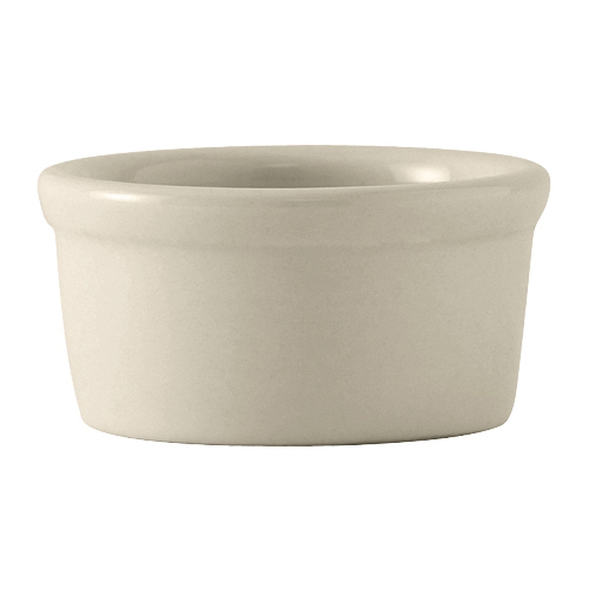 Tuxton BEX-025 DuraTux 2-1/2 oz round ramekin in American White/Eggshell ceramic