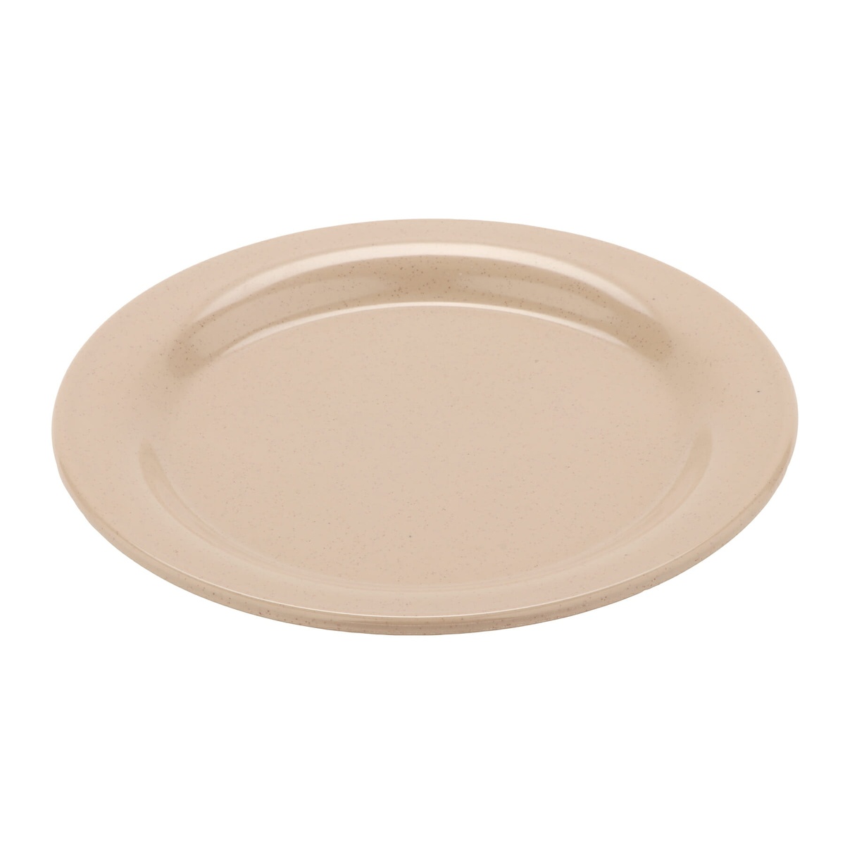 G.E.T. Enterprises BF-010-U Ultraware 10-inch round melamine dinner plate, angled view