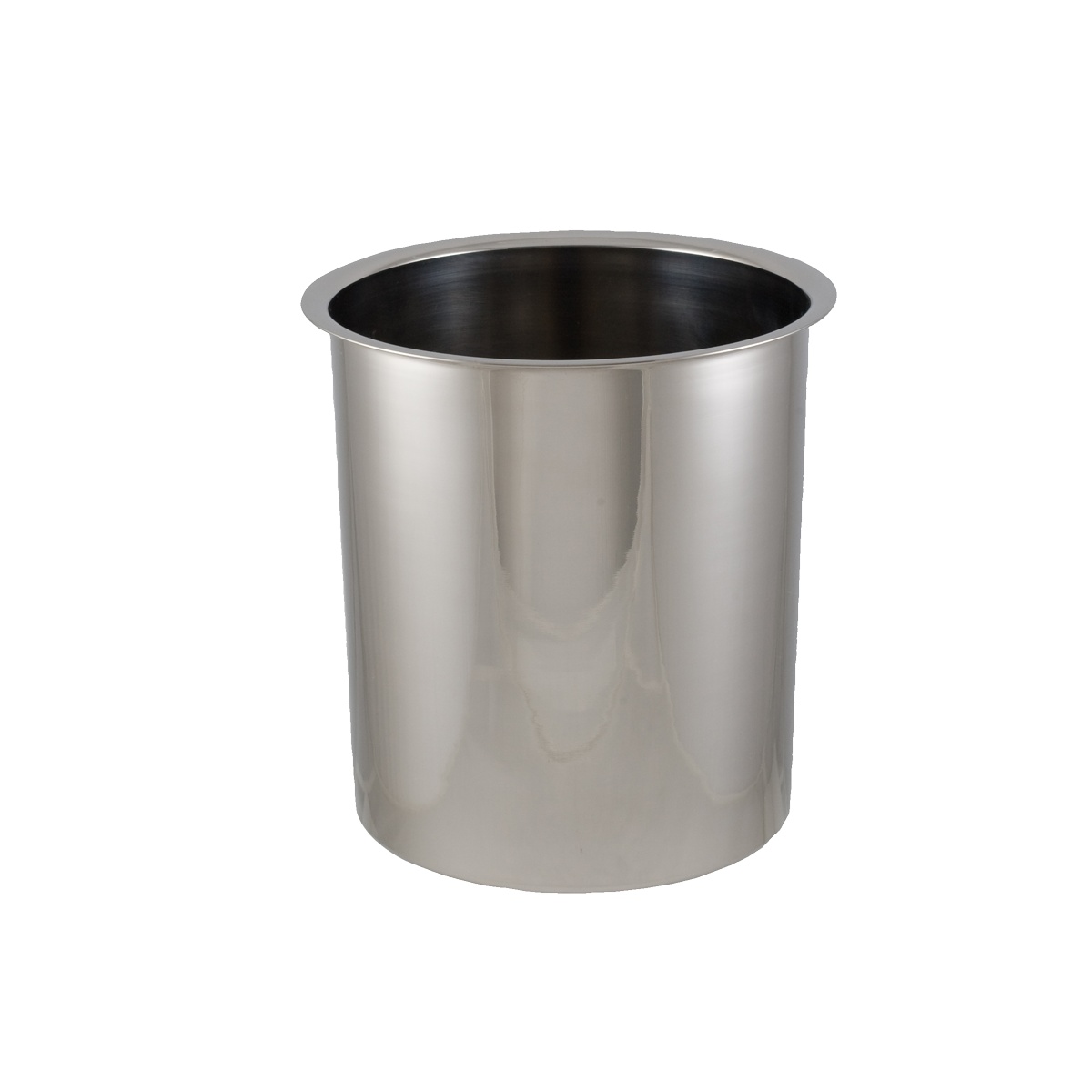 Libertyware BM04 stainless steel bain marie inset pot, front view showing polished mirror finish exterior