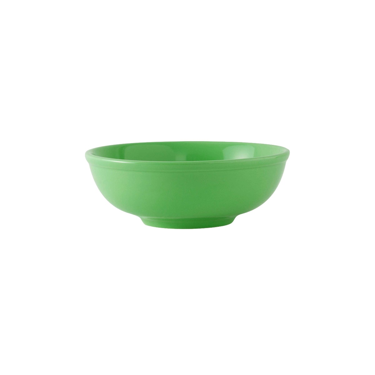 Tuxton BTB-3503 Menudo Salad Bowl in Cilantro green color, 35 oz round vitrified china