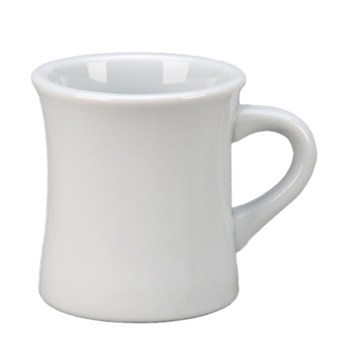 Vertex China BNT-P 10 oz. bright white bounty mug with rolled edge and handle
