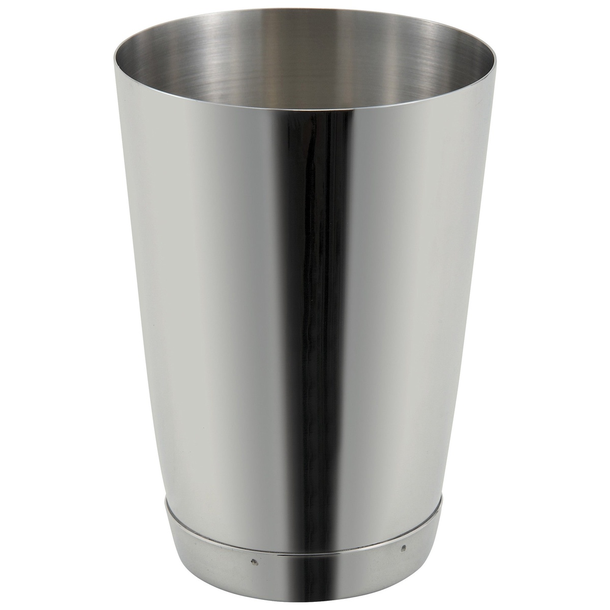 Winco BS-15 15 oz stainless steel bar shaker cup with polished finish and weighted base