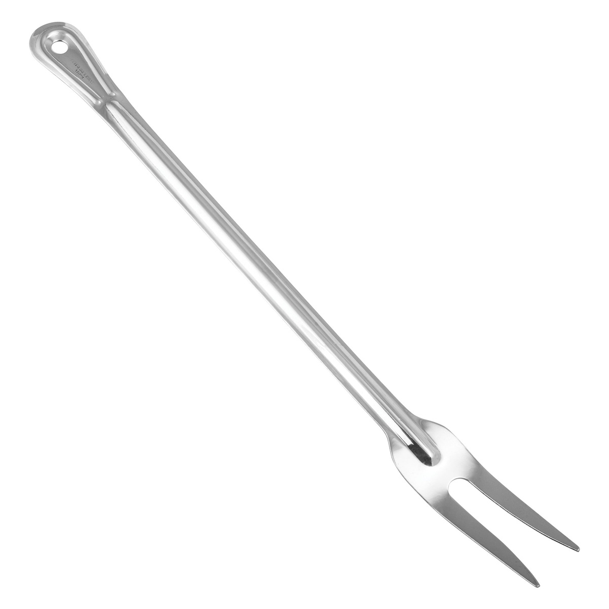 Winco BSFK-18 18-inch stainless steel basting fork with long handle and sharpened two-tine head