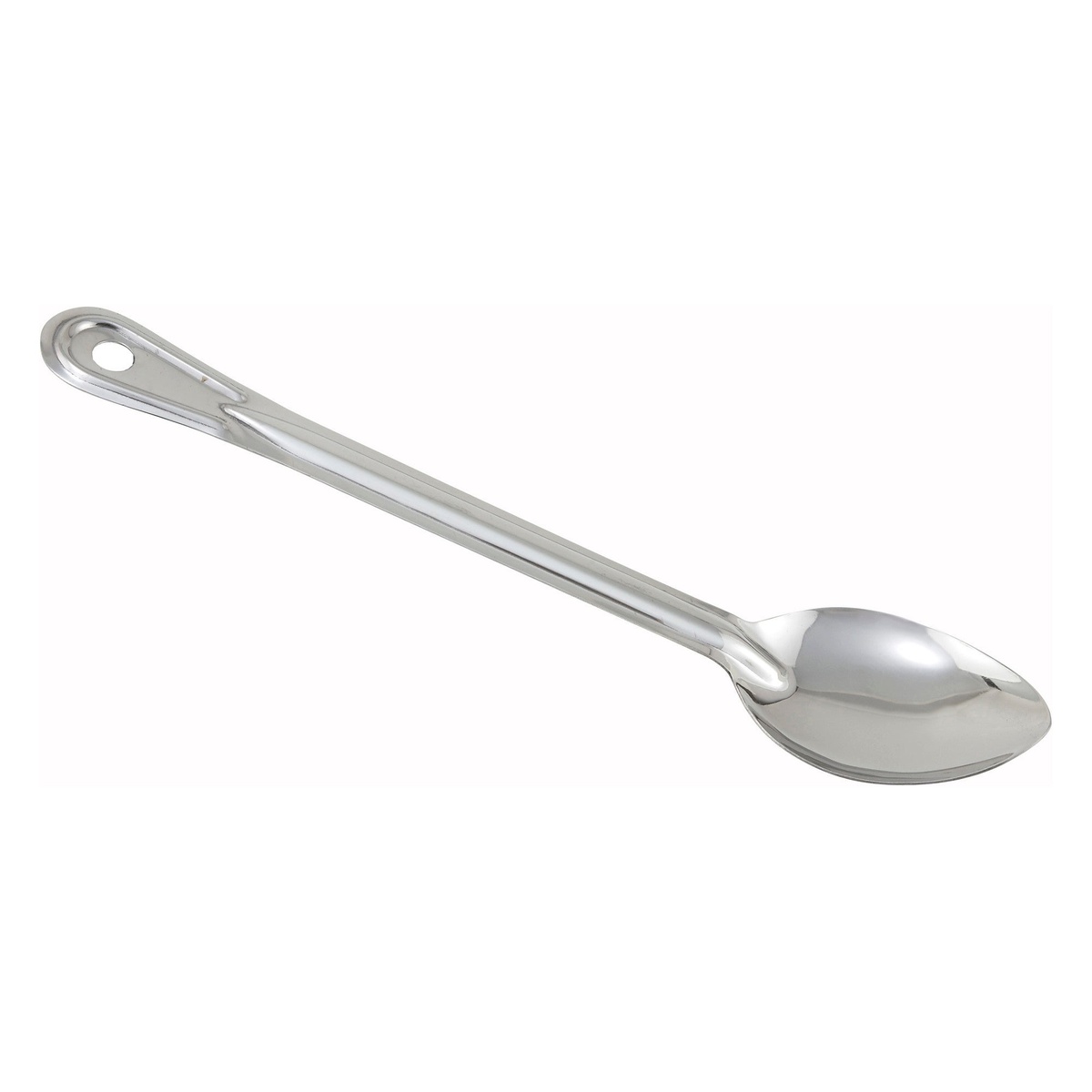Winco BSOT-15 15-inch solid stainless steel basting spoon with long handle and hanging hole