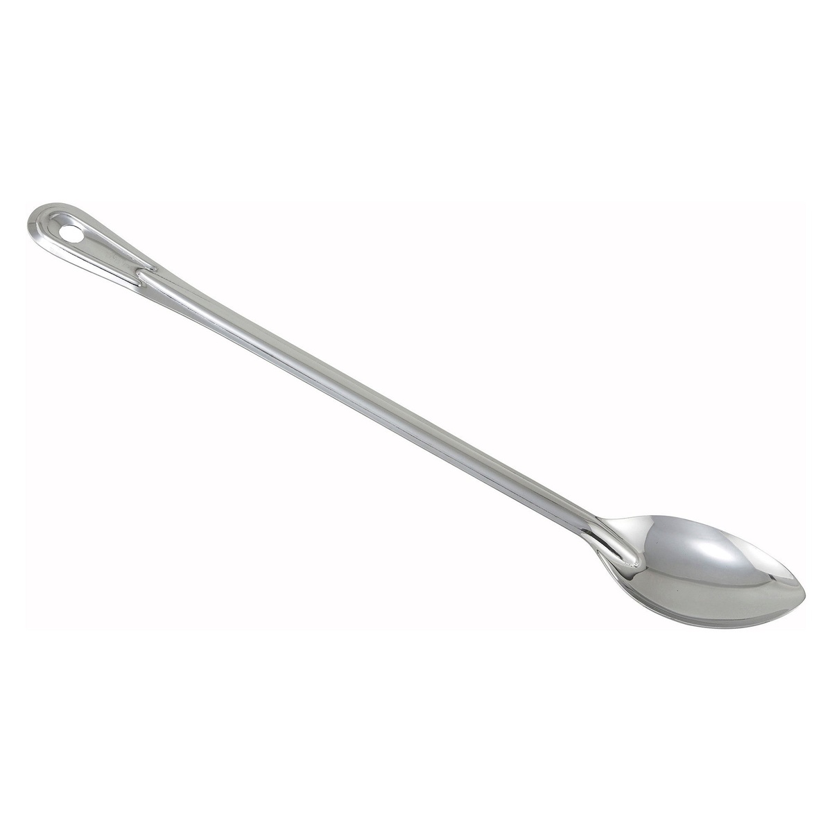 Winco BSOT-21 21-inch solid stainless steel basting spoon with long handle and hanging hole