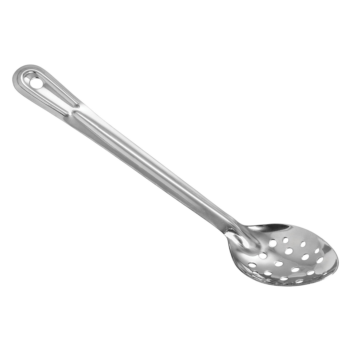 Winco BSPT-13 13-inch perforated stainless steel basting spoon with hanging hole
