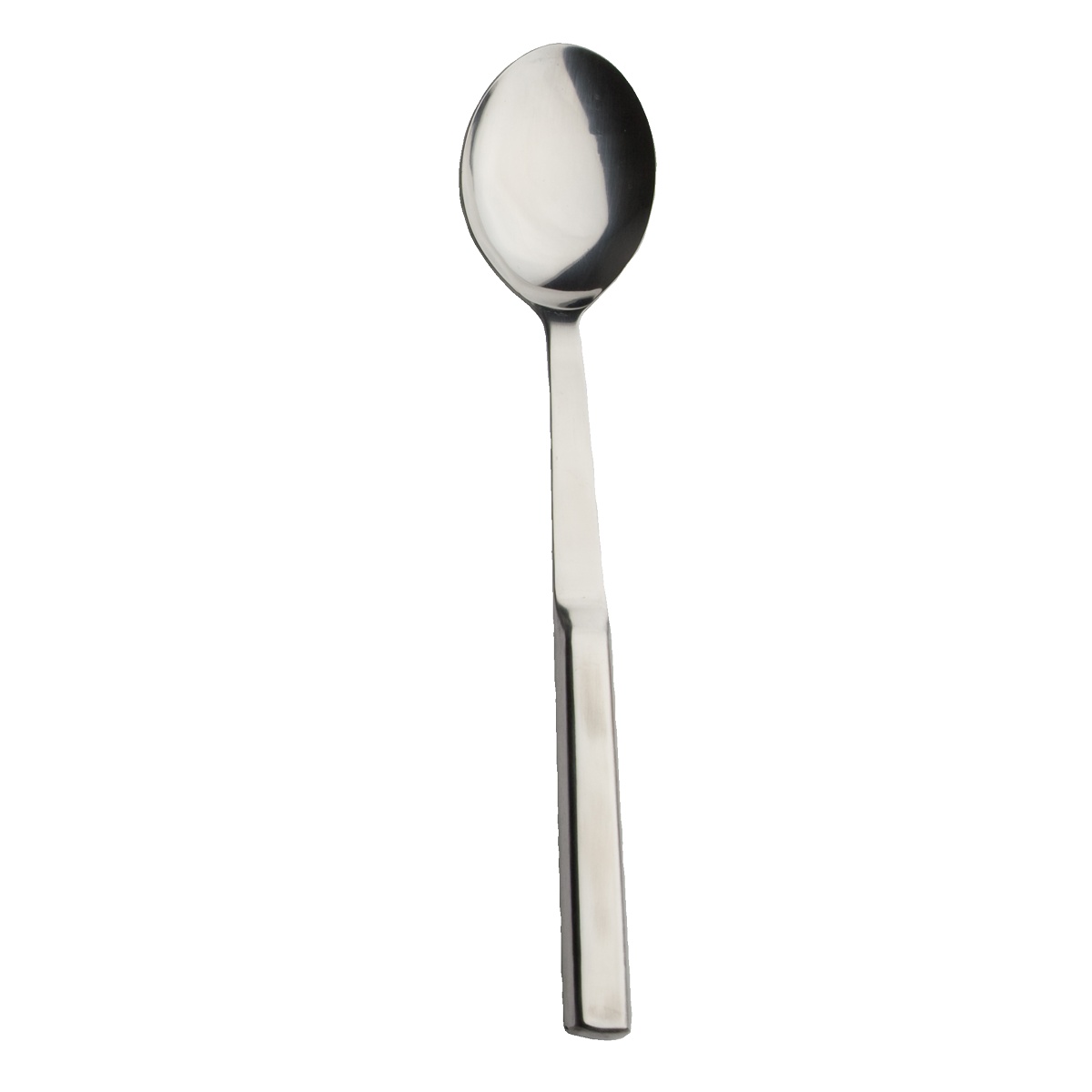 Libertyware BUF1 11-3/4 inch solid buffetware serving spoon in stainless steel
