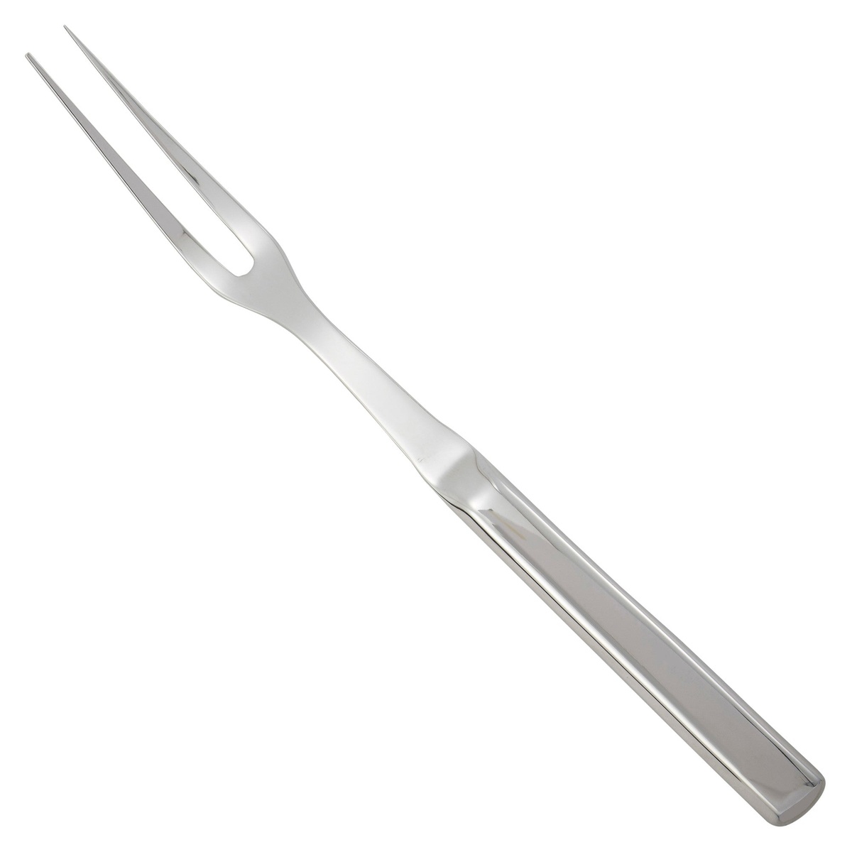 Winco BW-BF 11-inch two-tine stainless steel pot fork with hollow handle, polished finish