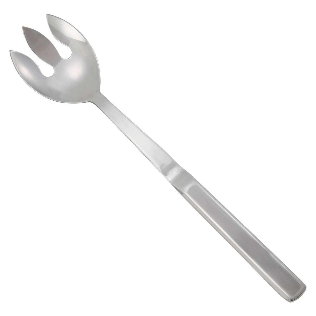 Winco BW-NS3 11-3/4 inch stainless steel notched serving spoon with hollow handle
