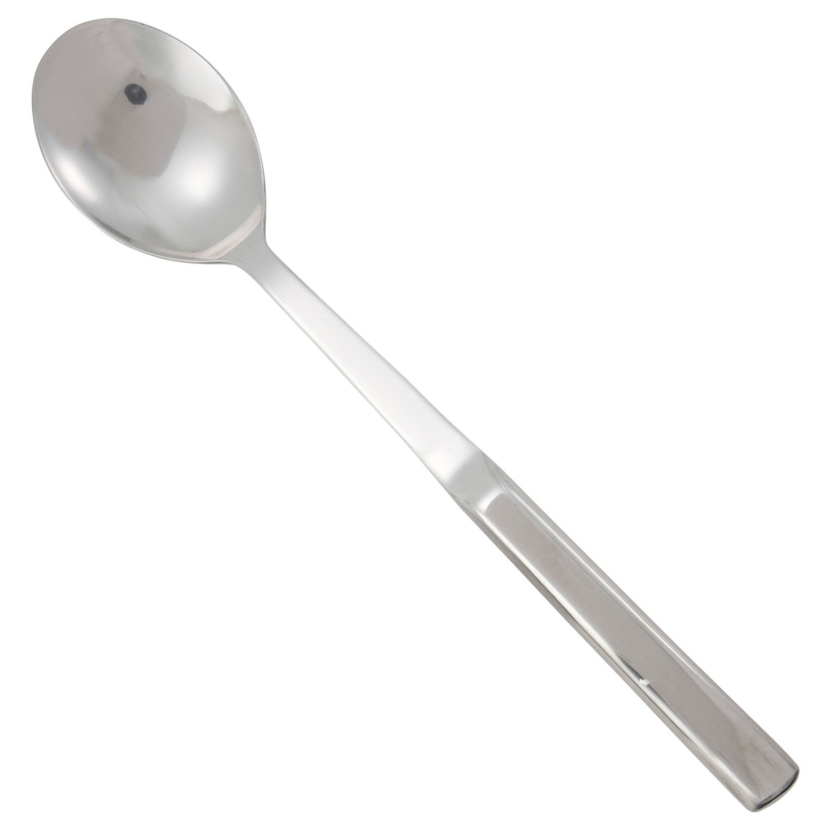 Winco BW-SS1 11-3/4 inch solid stainless steel serving spoon with hollow handle