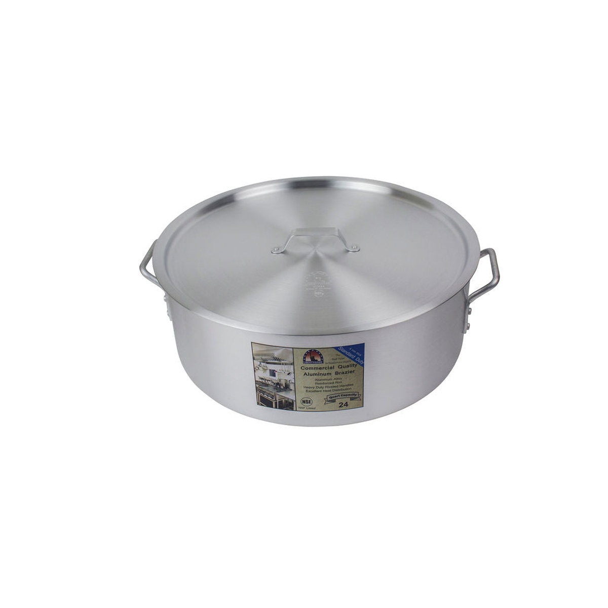 Top angled view of Libertyware Brazier with cover