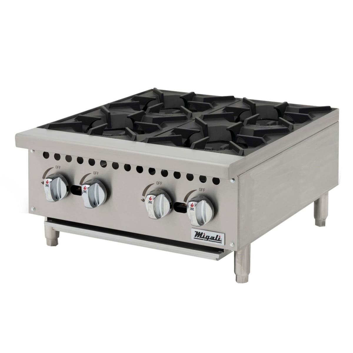 Migali C-HP-4-24 four burner countertop gas hot plate
