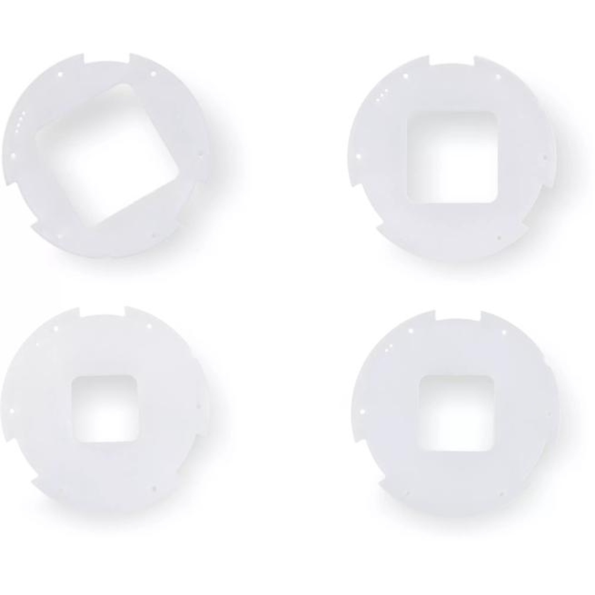 Four white pre-cut gaskets included with the C2010C portion cup dispenser