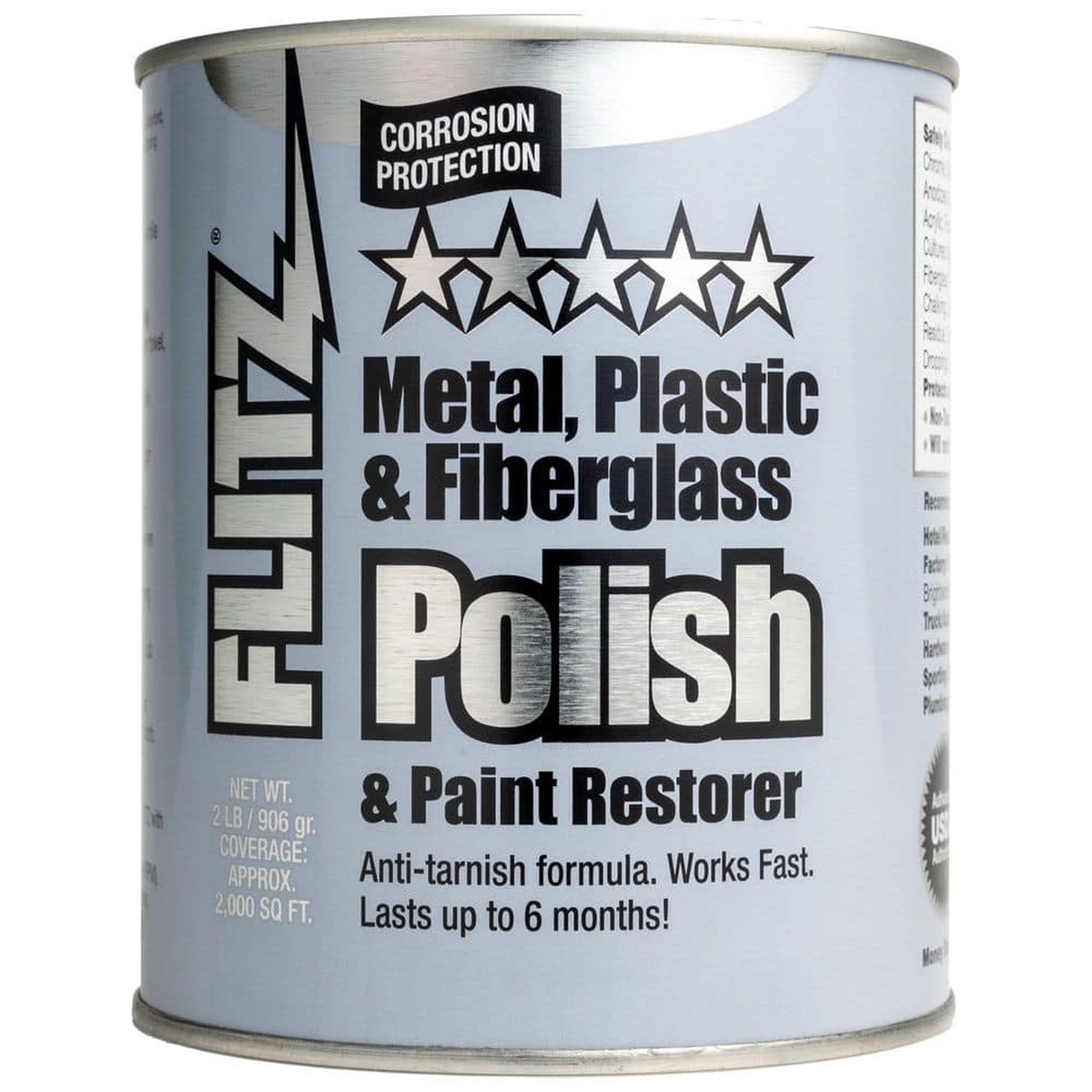 Flitz Metal, Plastic and Fiberglass Polish and Paint Restorer 2 lb can