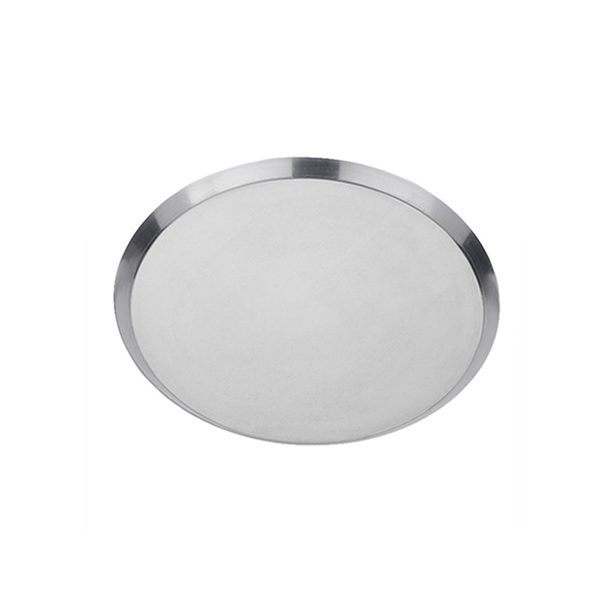 American Metalcraft CAR10-P 10-inch round perforated heavy-weight aluminum cutter pizza pan, silver finish, viewed from above