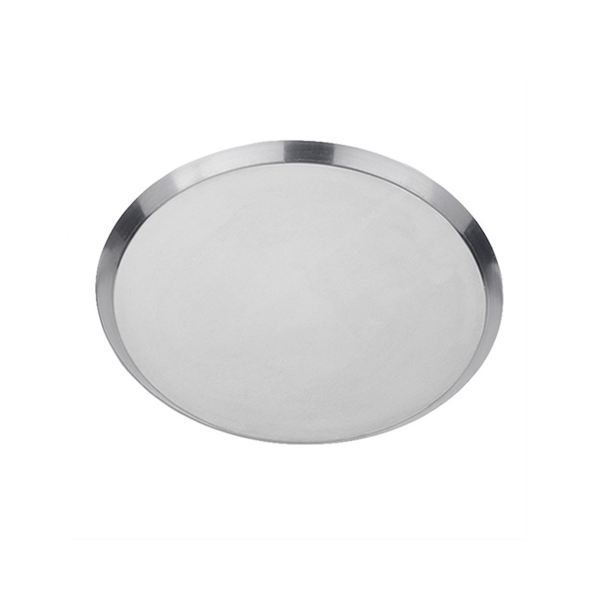 American Metalcraft CAR12-P 12-inch round aluminum coupe pizza pan with smooth flat surface and rolled edge