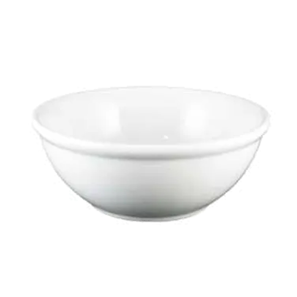 Vertex China CAT-24 bright white porcelain nappie bowl with rolled edge, 10 oz, 5-1/4 inch diameter