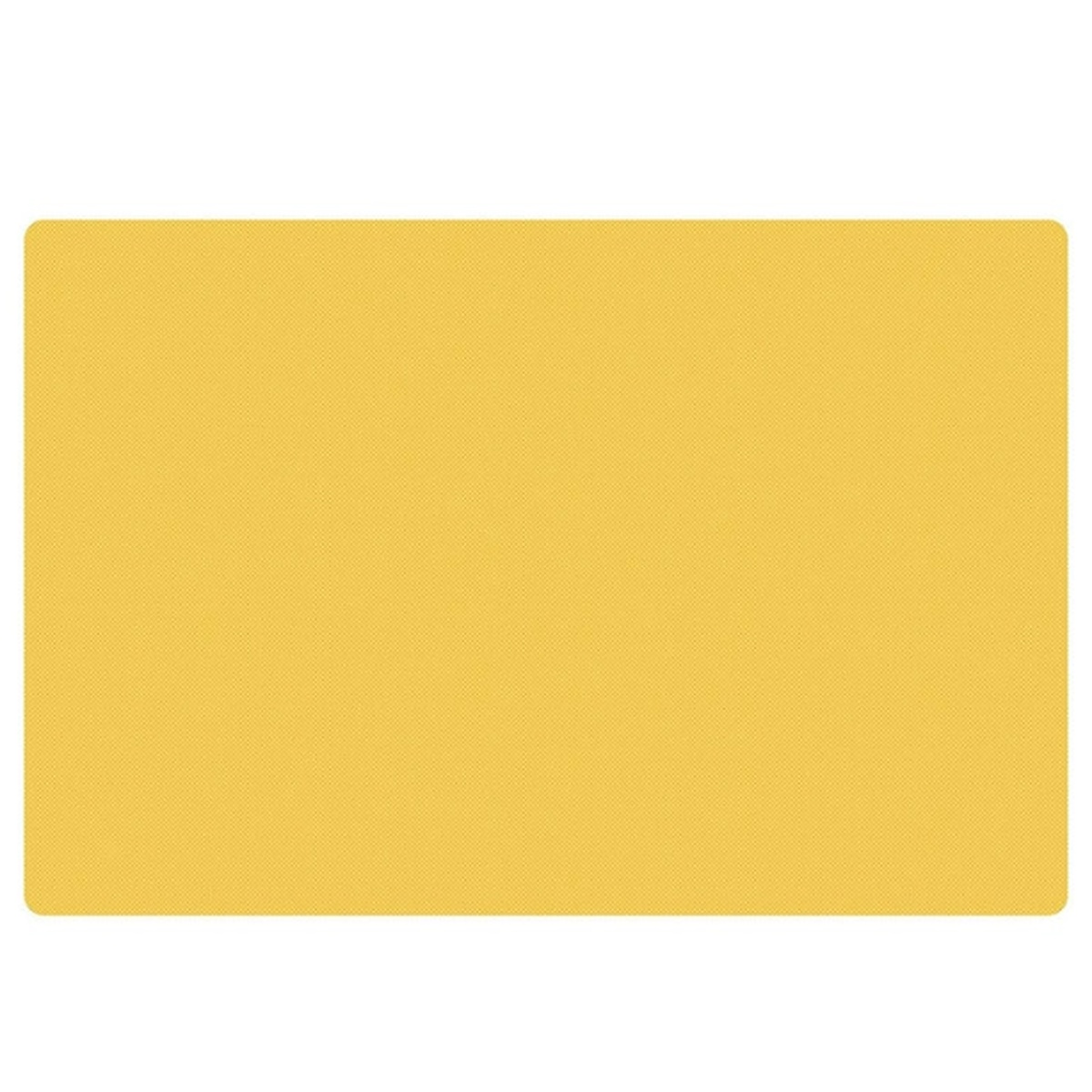 Yellow polyethylene cutting board 24x18x1/2 inch