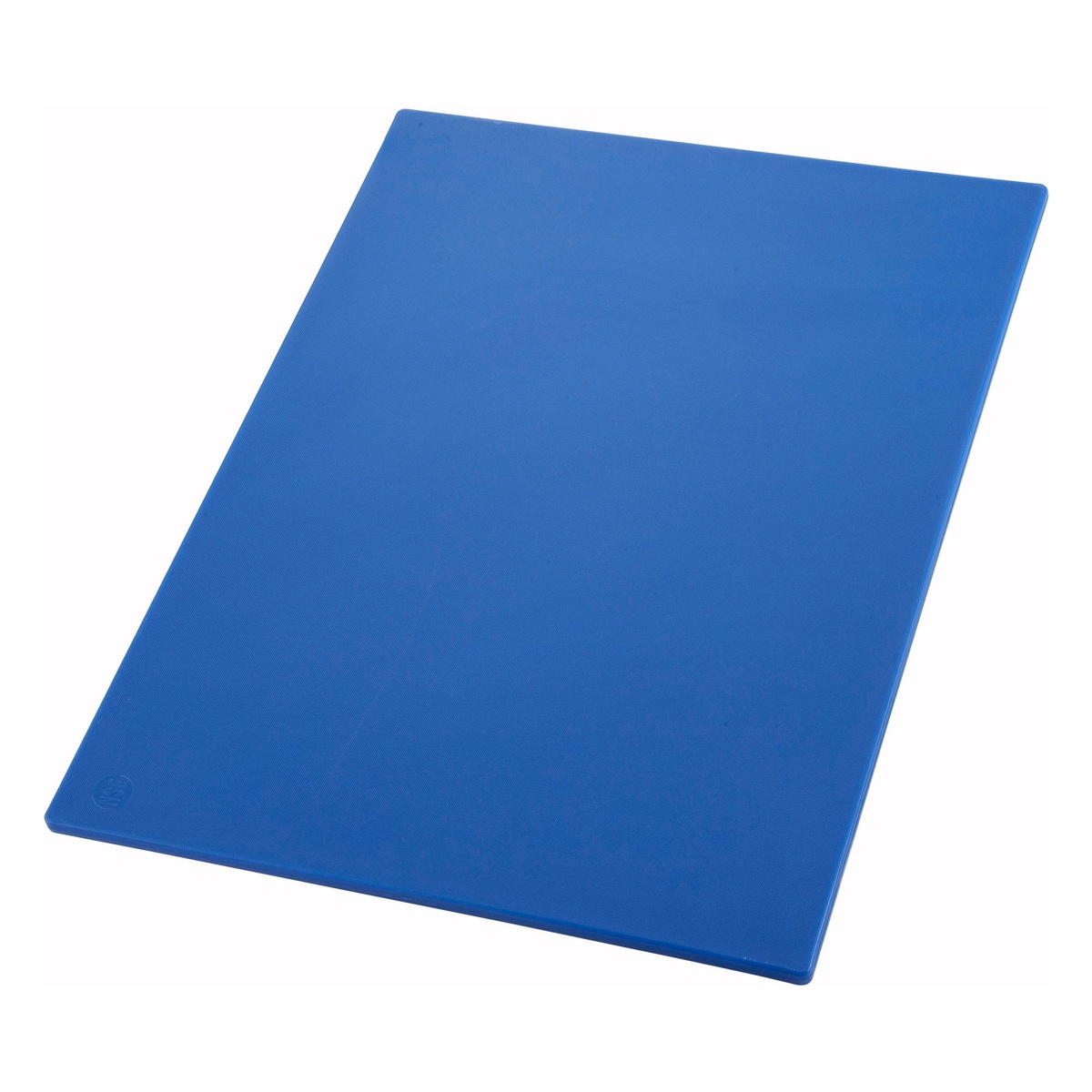 Winco CBBU-1824 blue polyethylene cutting board, 18 x 24 x 1/2 inch, full product view