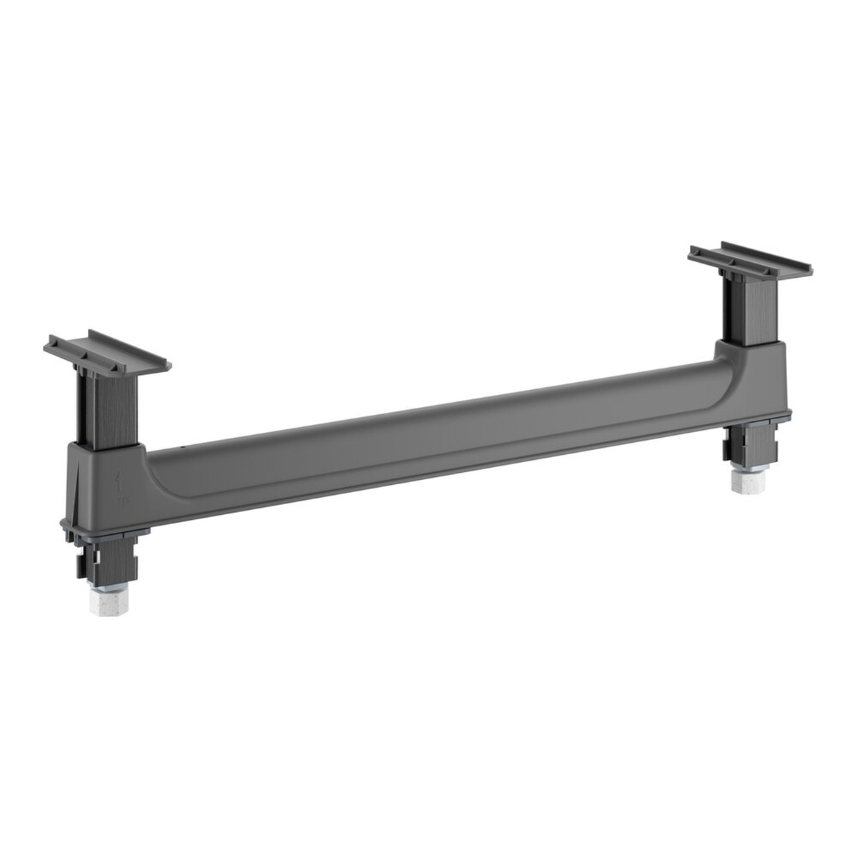 Cambro CBDS24H6580 Camshelving Basics Plus Dunnage Stand in brushed graphite, showing four-leg composite support structure