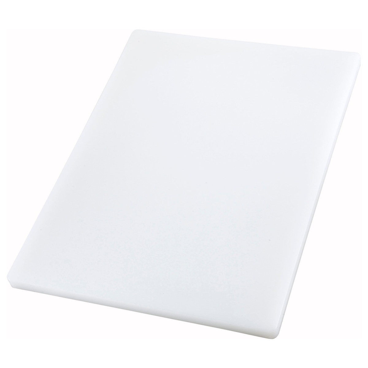 Winco CBXH-1824 white rectangular polyethylene cutting board, 18 x 24 x 1 inch