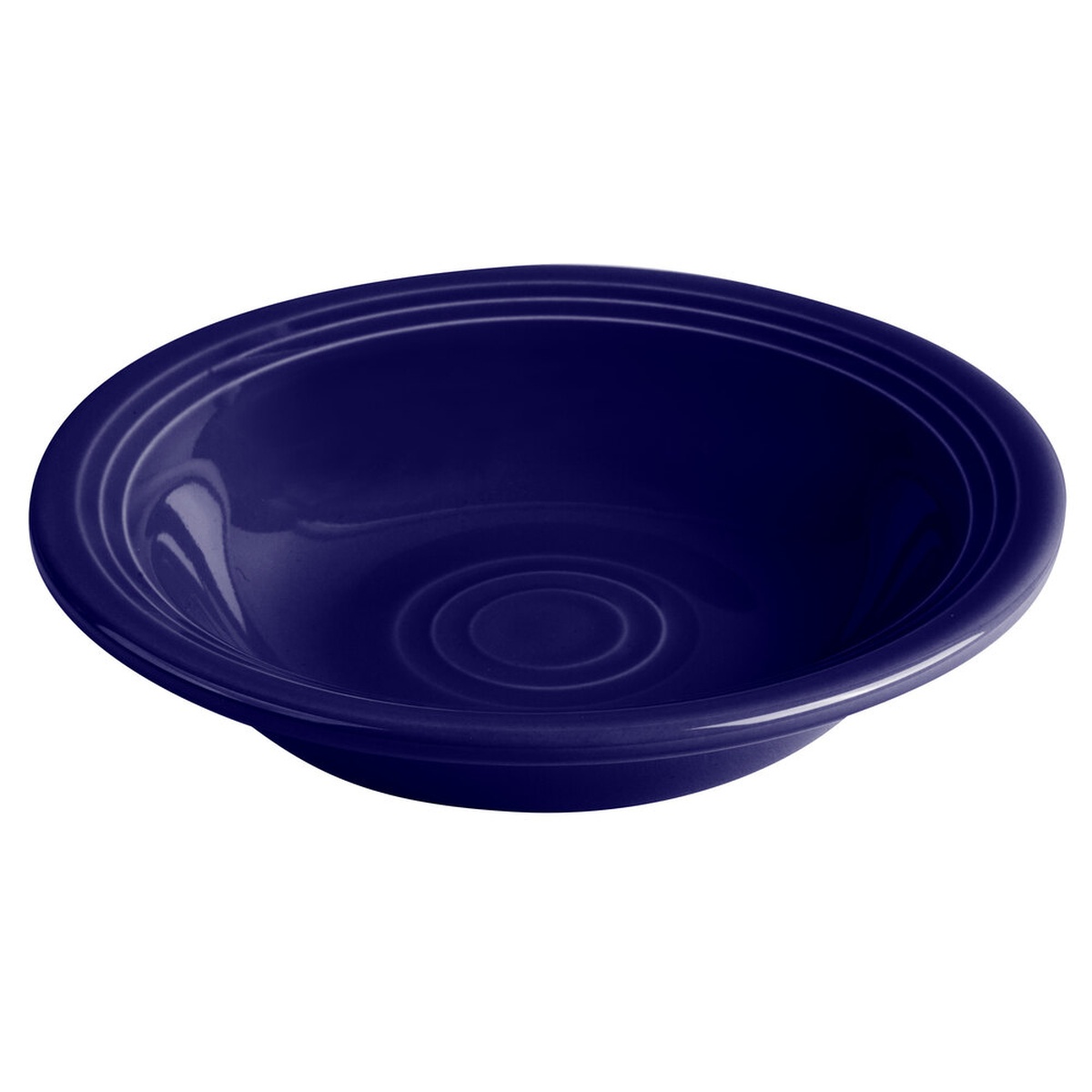Tuxton CCD-052 Concentrix 4.5 oz cobalt china fruit monkey dish with concentric ridge detail