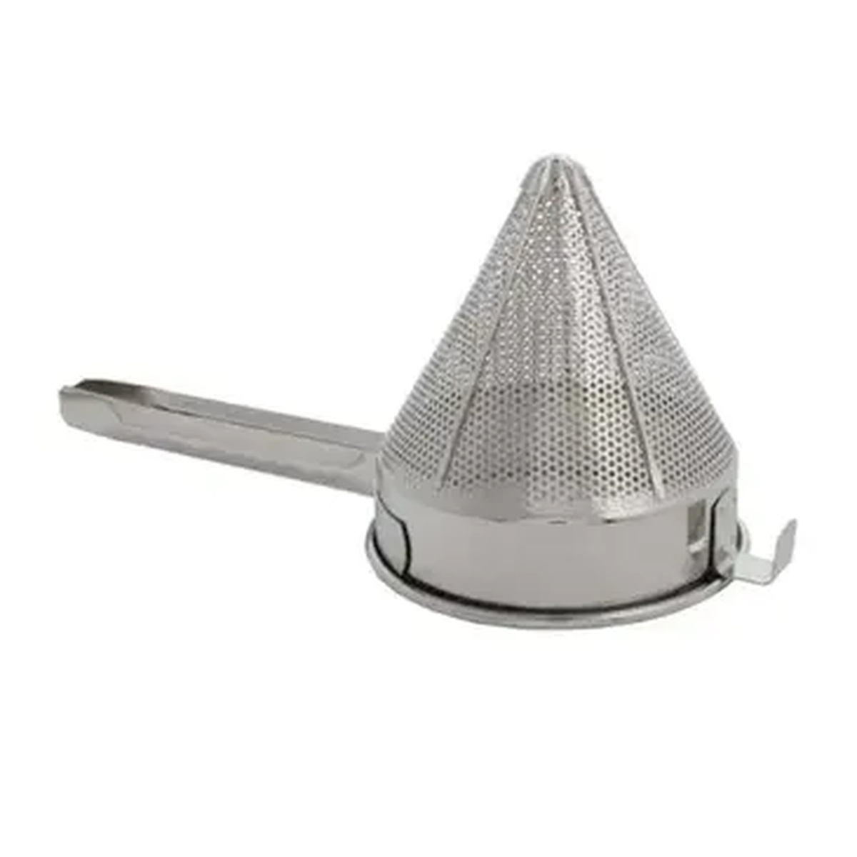 Libertyware CCS7C 7-inch stainless steel china cap strainer with coarse mesh cone and long handle