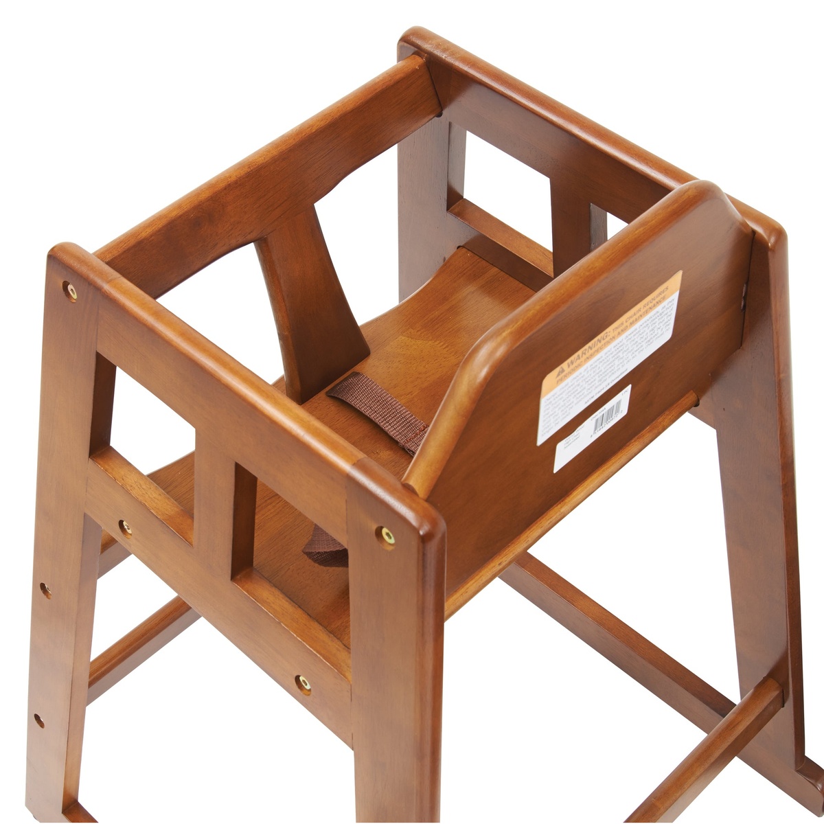 Top view of the Winco CHH-104A high chair seat and restraint system