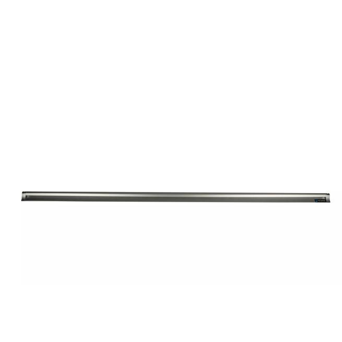 San Jamar CK6560A 60-inch aluminum slide check rack full product view on white background