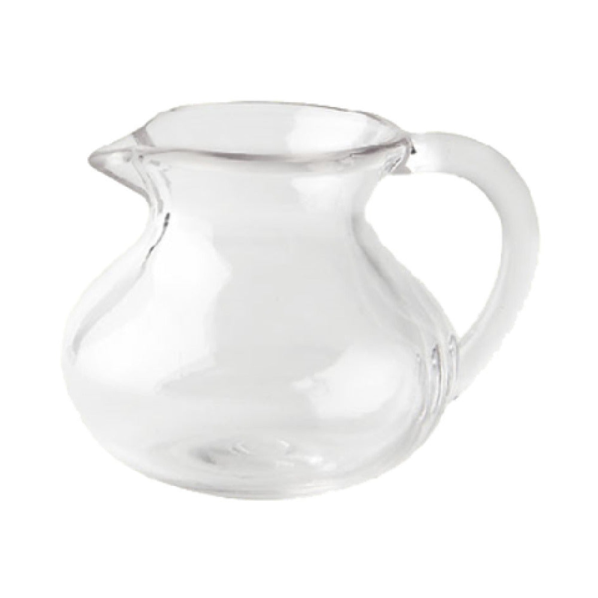 GET Enterprises CM-300-PC-CL 3 oz clear polycarbonate creamer with curved handle and pour spout