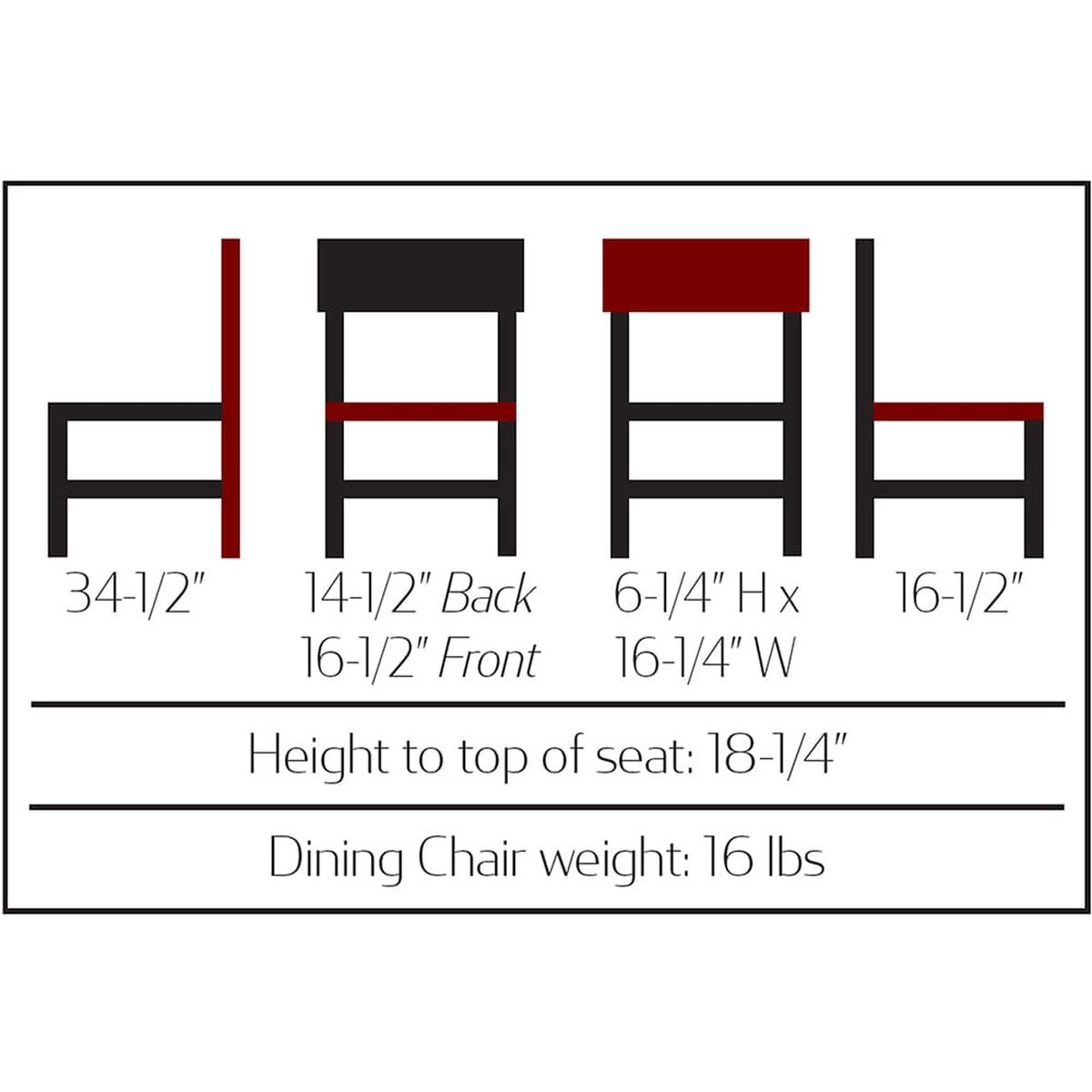 CM-W702-2 Timber 2.0 Chair dimensions diagram showing overall height, seat width, back dimensions, and seat height