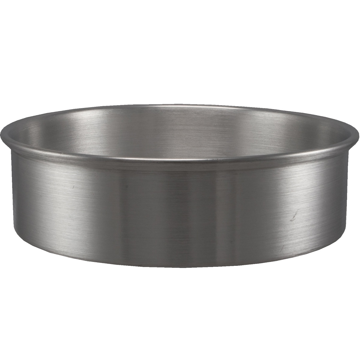 Libertyware CP142 14-inch round aluminum cake pan with 2-inch depth, uncoated finish