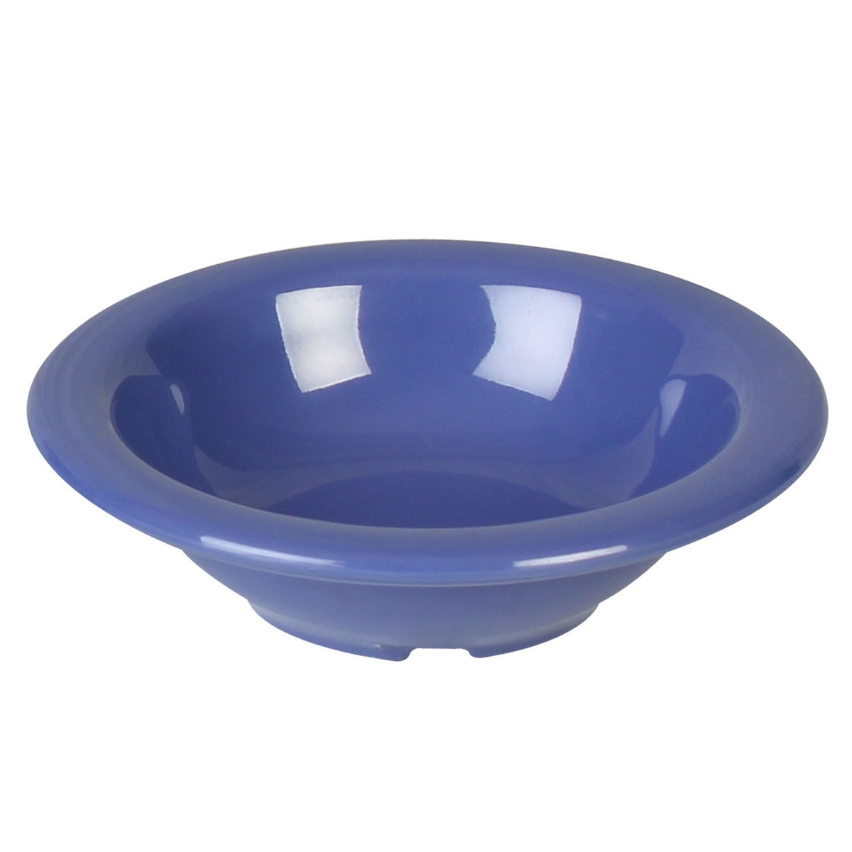 Thunder Group CR5044BU blue melamine salad bowl, angled top view showing interior