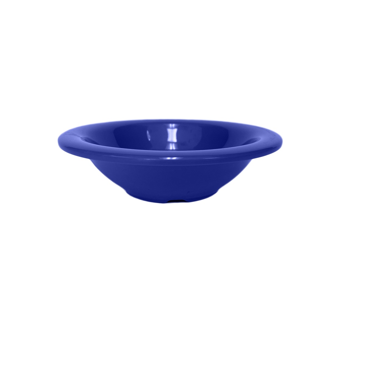 Thunder Group CR5044BU blue melamine salad bowl, side profile view