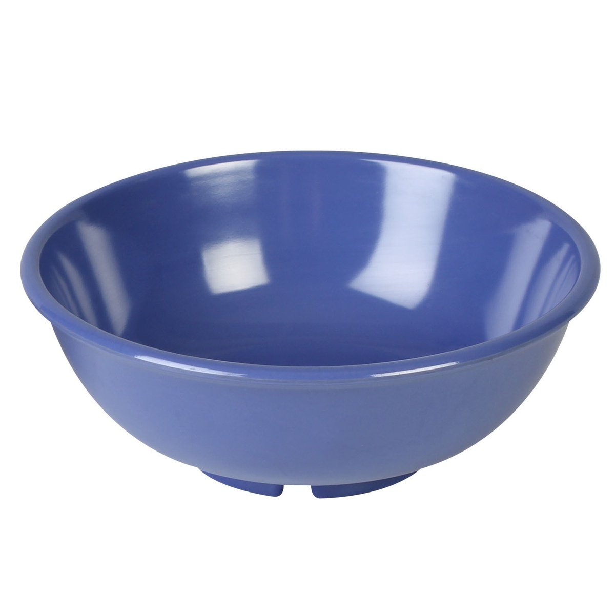 Thunder Group CR5807BU blue melamine salad bowl, angled overhead view showing interior depth