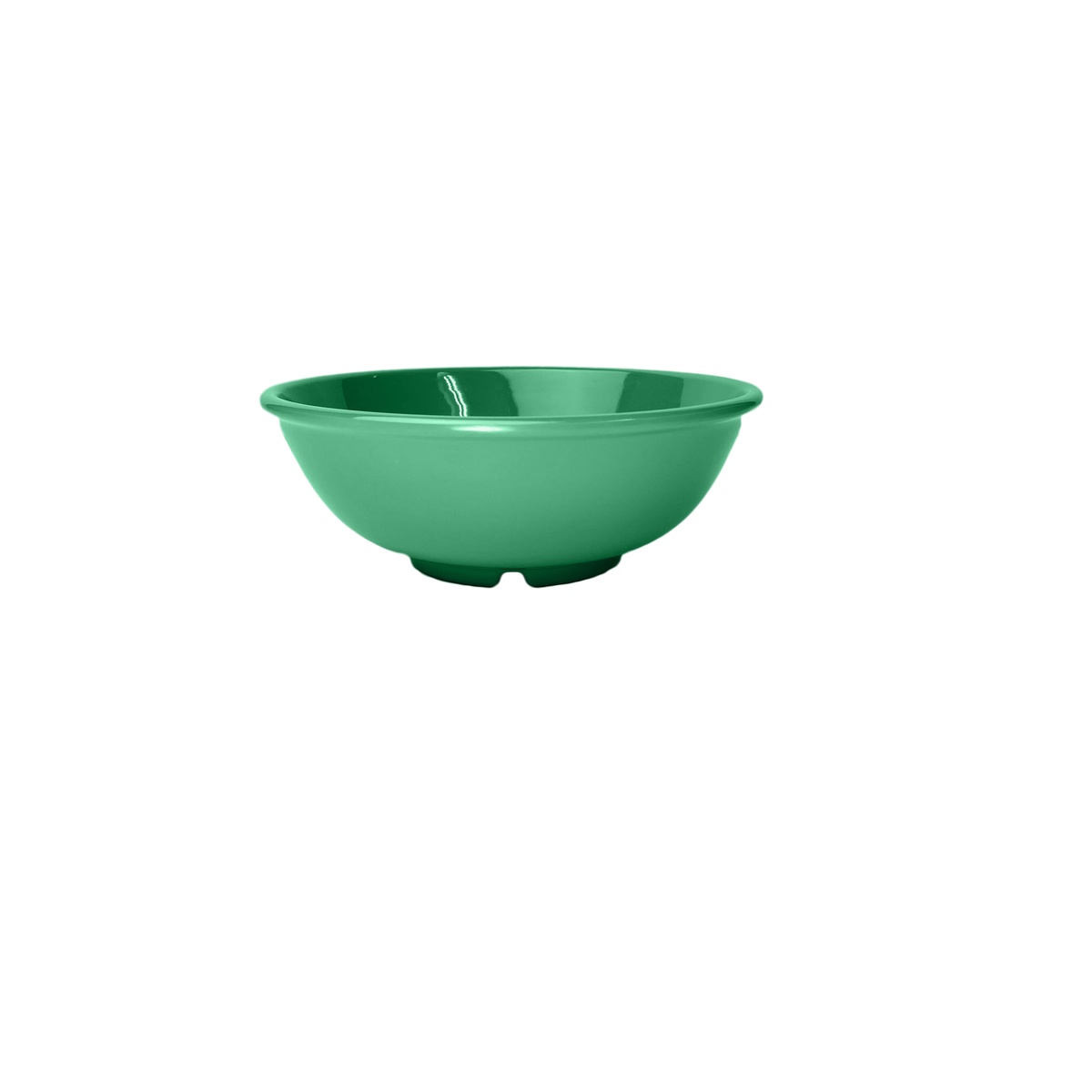 Thunder Group CR5807GR 32 oz green melamine salad bowl, side profile view